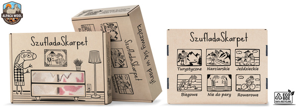 Zestaw skarpet trekkingowych w pudełku - TRE29