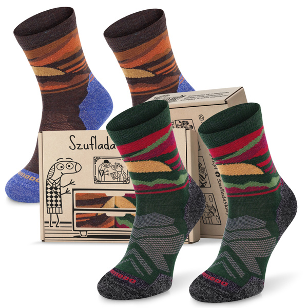 Zestaw skarpet trekkingowych w pudełku - TRE18