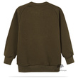 Bluza dziecięca bawełniana, kolor khaki, nadruk LISEK