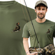 Wędkarska koszulka bawełniana T-shirt z nadrukiem SUMA
