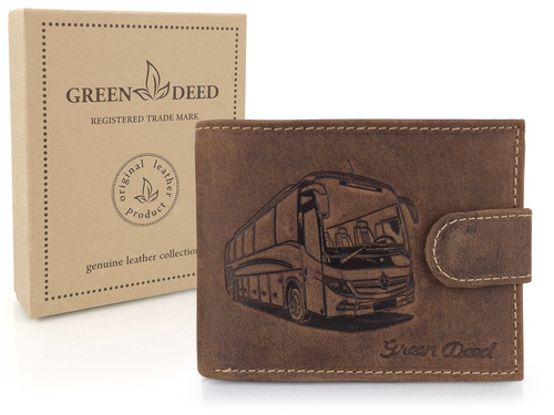 Elegancki portfel skórzany męski z ochroną RFID - AUTOKAR