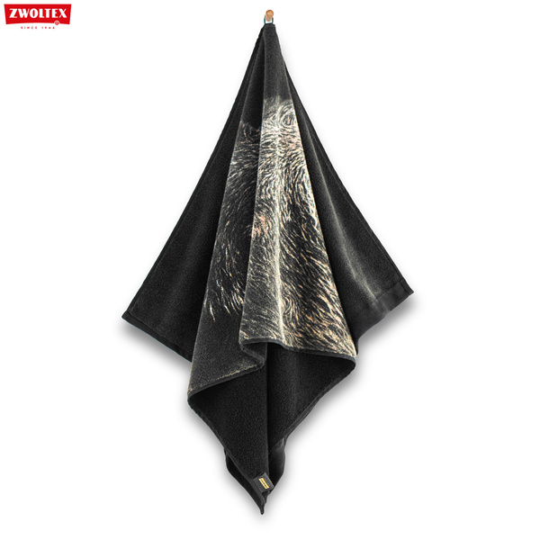 Myśliwski ręcznik bawełniany firmy Zwoltex - wzór Dzik - 70x140cm