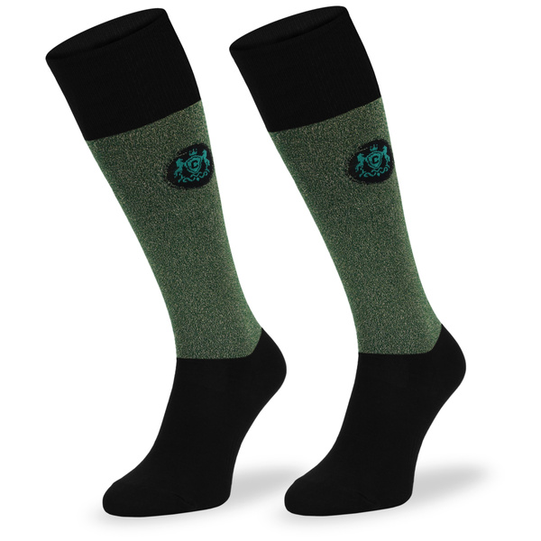 Eleganckie podkolanówki jeździeckie SJL - zielone