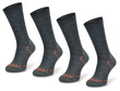 Zestaw skarpet trekkingowych STAL - 50% merino i alpaki - ciemo-szare / 2PAK
