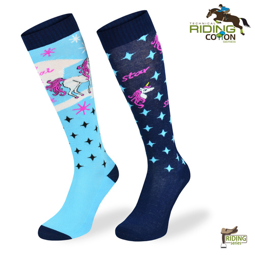 Podkolanówki jeździeckie – Jednorożce, Gwiazdy