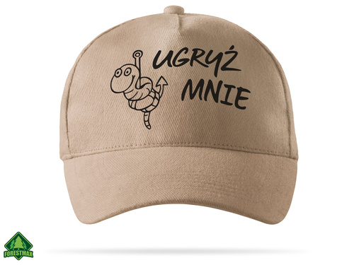 Ugryź mnie wędkarska czapka z daszkiem