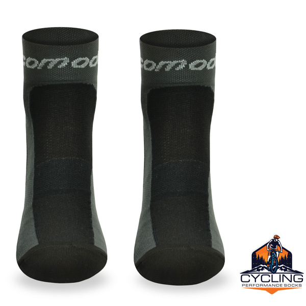 Skarpety rowerowe STB DryTex – czarno-szare