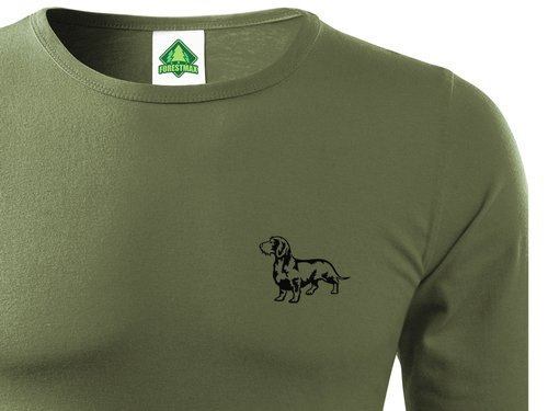 Longsleeve khaki - JAMNIK SZORSTKOWŁOSY