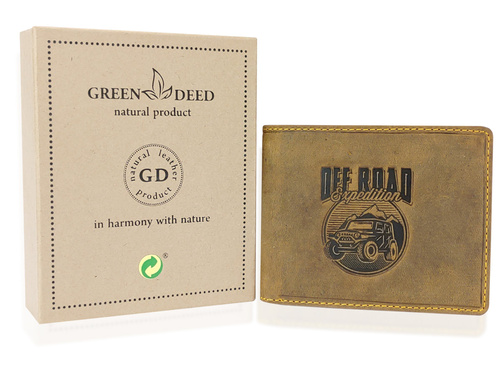 Elegancki portfel skórzany męski - OFF ROAD