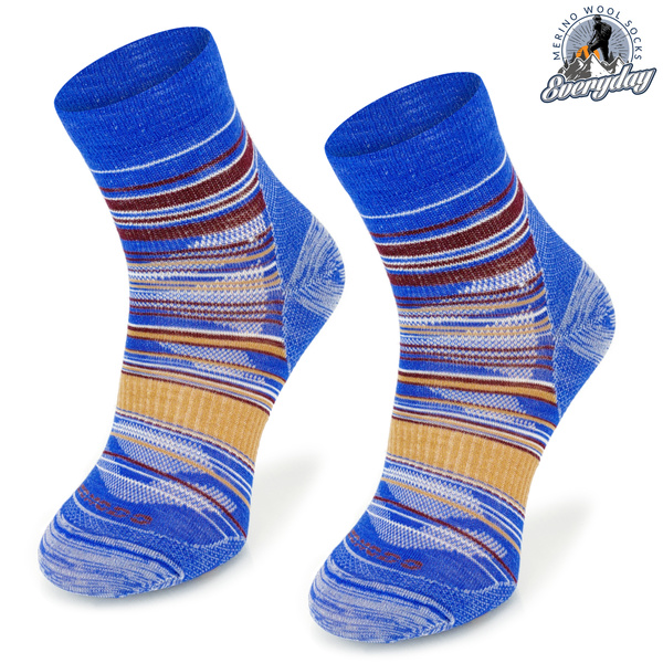 Skarpety trekkingowe TRE21 light weight quarter - niebieskie