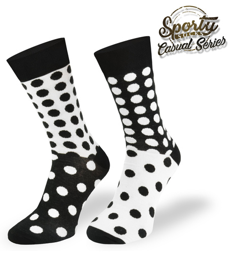 Kolorowe skarpetki – Kropki mono