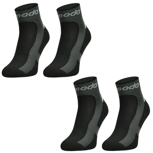 Zestaw technicznych skarpetek rowerowych STB - czarne / 2 PAK