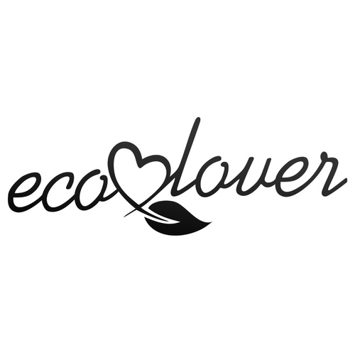 ECO LOVER odblaskowa naklejka - czarna