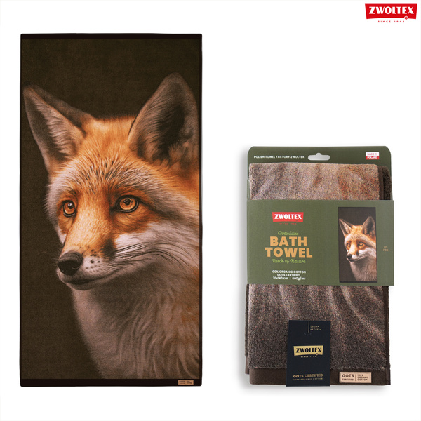 Myśliwski ręcznik bawełniany firmy Zwoltex - wzór Lis - 50x100cm