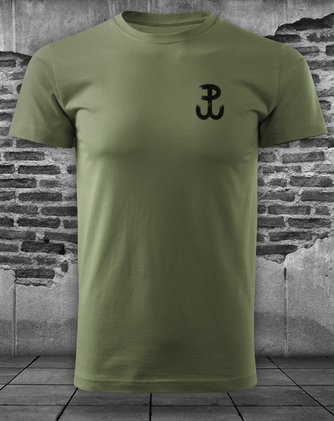 Koszulka patriotyczna T-shirt khaki - POLSKA WALCZĄCA 