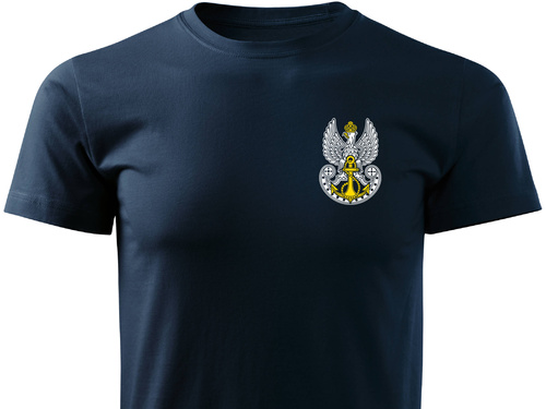 Marynarska koszulka wojskowa MON z godłem Marynarki Wojennej RP