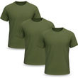 Zestaw 3 sztuk męskich koszulek termoaktywnych kolor khaki M
