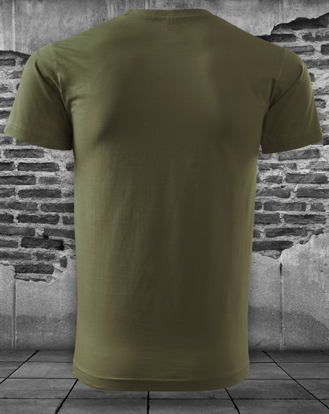 Koszulka patriotyczna T-shirt zieleń wojskowa - POLSKA WALCZĄCA 1944