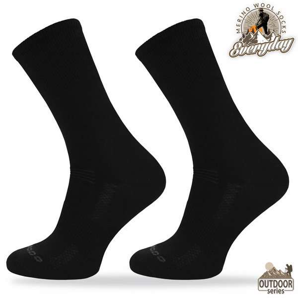 Skarpety trekkingowe TRE16 Everyday Merino - czarne
