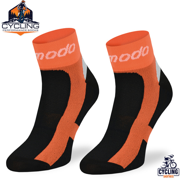 Skarpety rowerowe STB DryTex – pomarańczowe