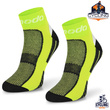 Zestaw technicznych skarpetek rowerowych STB - limonkowe / 3 PAK