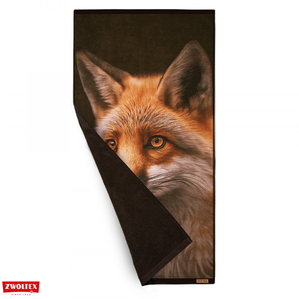 Myśliwski ręcznik bawełniany firmy Zwoltex - wzór Lis - 70x140cm