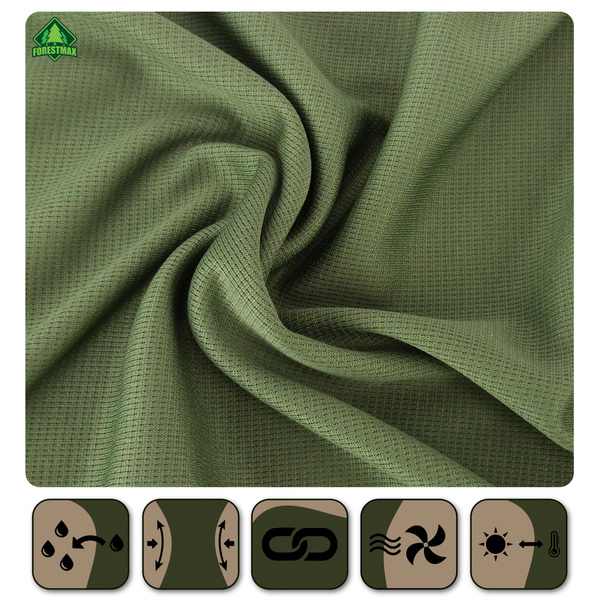 Zestaw 3 sztuk męskich koszulek termoaktywnych kolor khaki 3XL