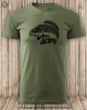 Wędkarska koszulka bawełniana T-shirt z dużym nadrukiem KARP