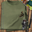 Wędkarska koszulka bawełniana T-shirt z nadrukiem SUMA