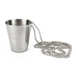 Kieliszek metalowy z łańcuszkiem