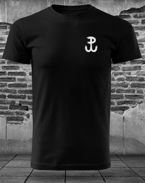Koszulka patriotyczna T-shirt czarny - POLSKA WALCZĄCA 