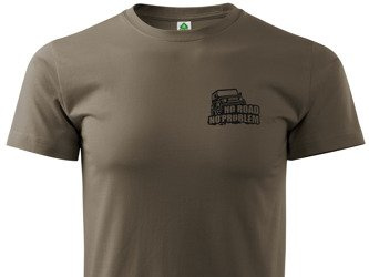 Koszulka brązowa NO ROAD NO PROBLEM 2