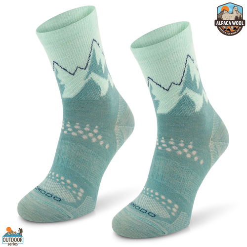 Skarpety trekkingowe TRE29 All Trail Hiker Thin Merino i Alpaka - jasno zielony
