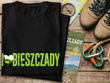 Czarna koszulka T-shirt nadruk KOCHAM BIESZCZADY