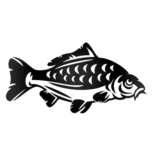 KARP 3 odblaskowa naklejka na auto czarna