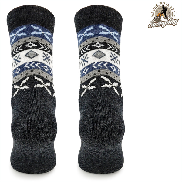 Skarpety trekkingowe EVR02 merino wool light cushion - ciemno-szare