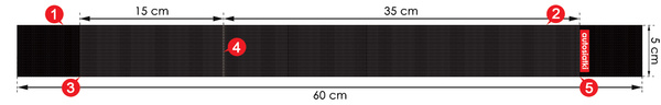 Autorzep – uchwyt na rzep do bagażnika, 60 cm, czarny