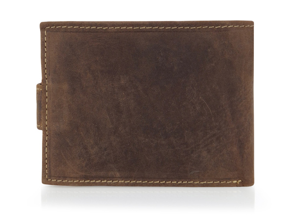 Elegancki portfel skórzany męski z ochroną RFID - SZCZUPAK