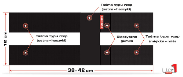 Uchwyt gaśnicy na rzep UG1