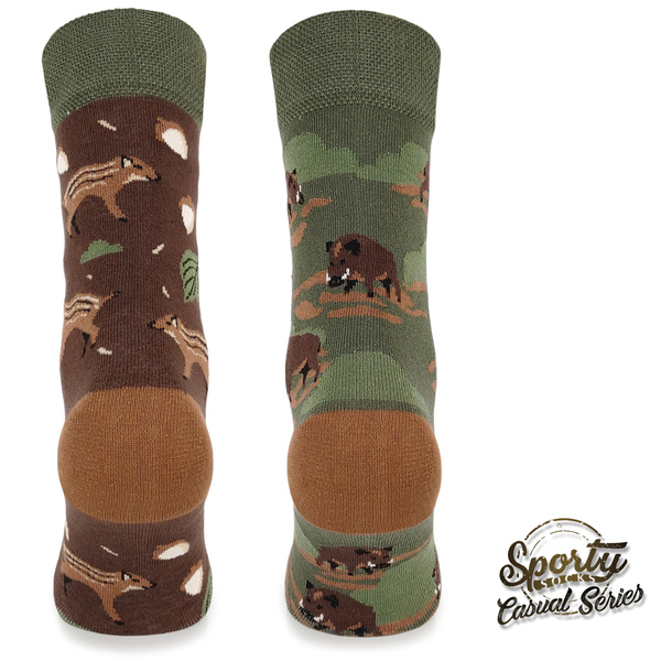 Kolorowe skarpetki myśliwskie – Dziki