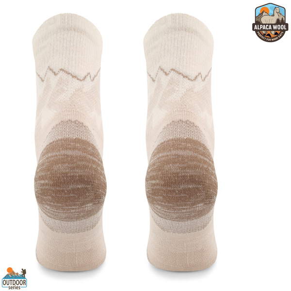 Skarpety trekkingowe TRE29 All Trail Hiker Thin Merino i Alpaka - beżowe