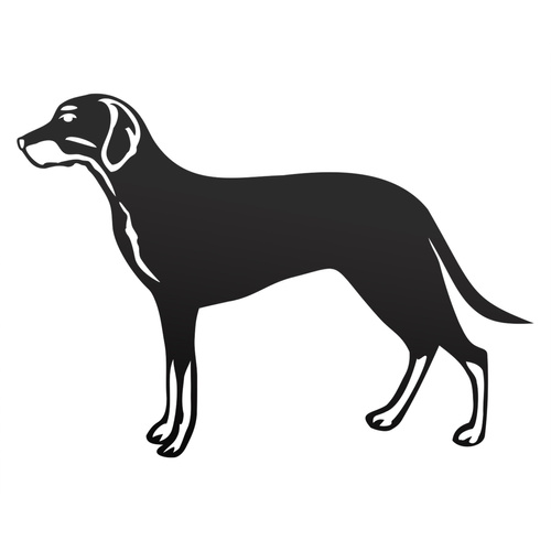 GOŃCZY POLSKI odblaskowa naklejka na auto czarna