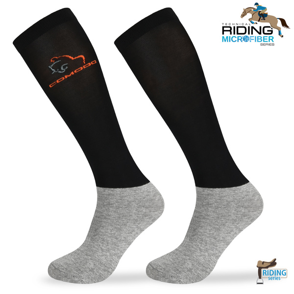 Zestaw 3 par czarnych podkolanówek jeździeckich SPJM  35-38