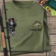 Wędkarska koszulka bawełniana T-shirt z nadrukiem OKONIA I IMIENIA