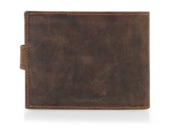 Elegancki portfel skórzany męski - WILK