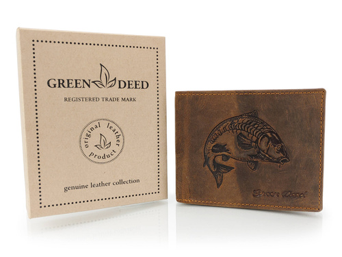 Elegancki portfel skórzany męski - KARP