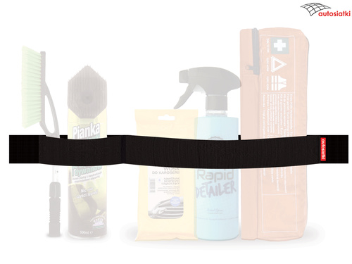 Autorzep – uchwyt na rzep do bagażnika, 60 cm, czarny