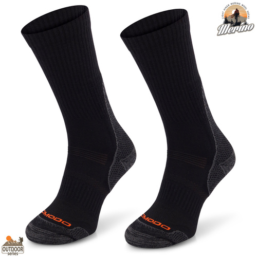 Skarpety trekkingowe COMODO TRE12 - 70% merino - czarne