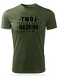 Termoaktywna koszulka outdoorowa z własnym nadrukiem - kolor khaki