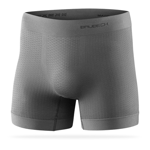 Termoaktywne bokserki męskie BRUBECK Base Layer - szare